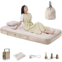 Coleman インフレーターマット　電動ポンプ付属エアベッド　ダブル Amazon.co.jp: エアーベッド エアーマット 電動ポンプ内蔵